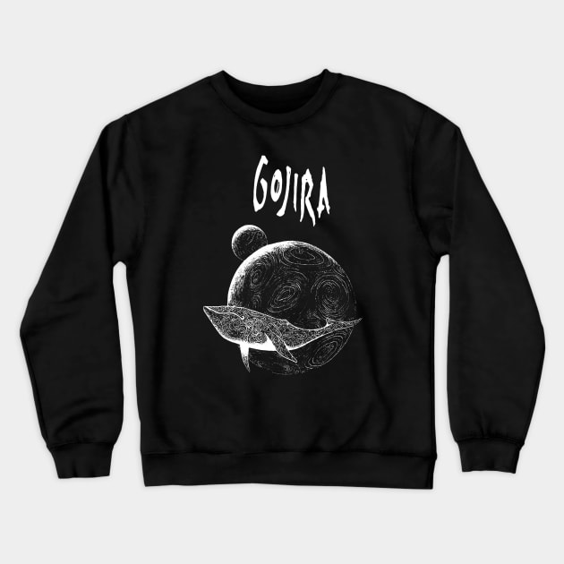 Whale goojira Crewneck Sweatshirt by Guitar Speak Podcast